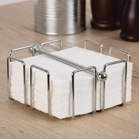 Olympia Cocktail Napkin Holder with Weight 140x140mm - GH407