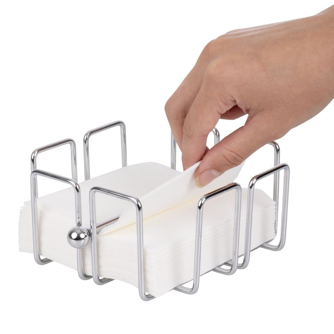 Olympia Cocktail Napkin Holder with Weight 140x140mm - GH407