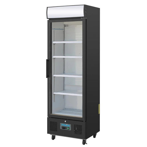 Polar G-Series Upright Display Fridge 368Ltr Black