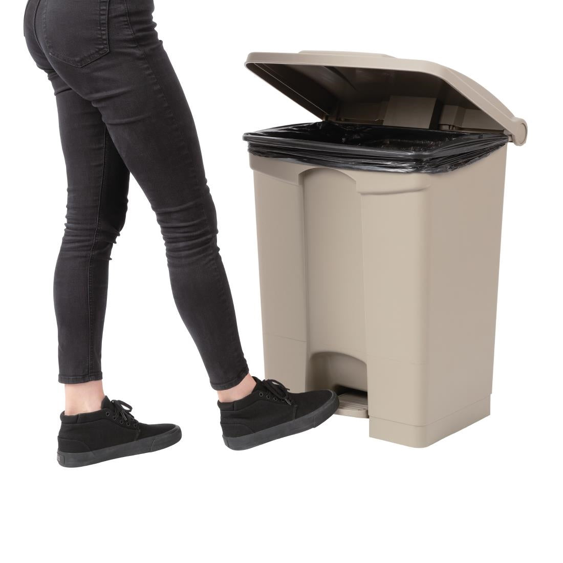Jantex Step On Bin Beige 65Ltr - GH638