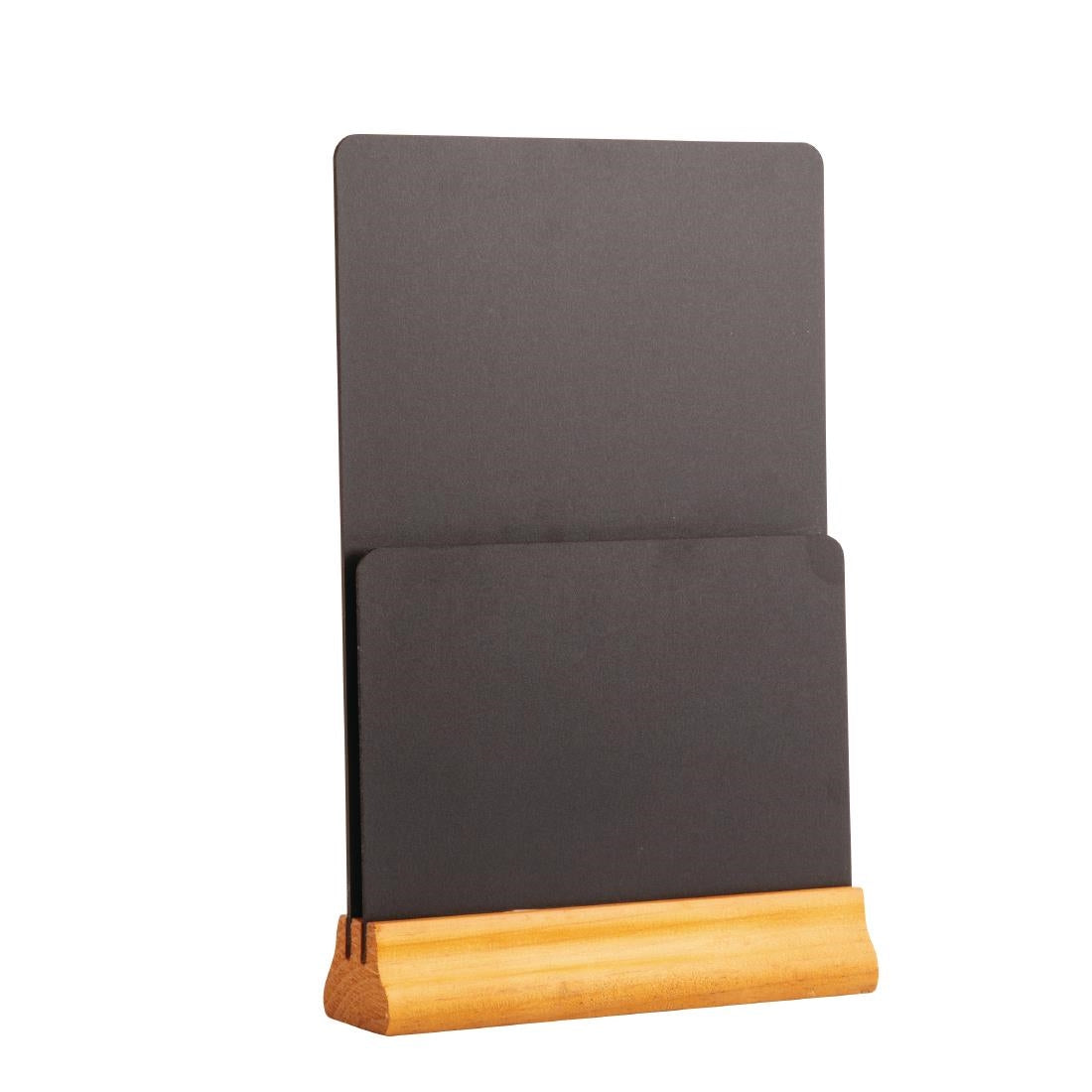 Olympia Tabletop Double Chalkboard Menu Holder - GJ096