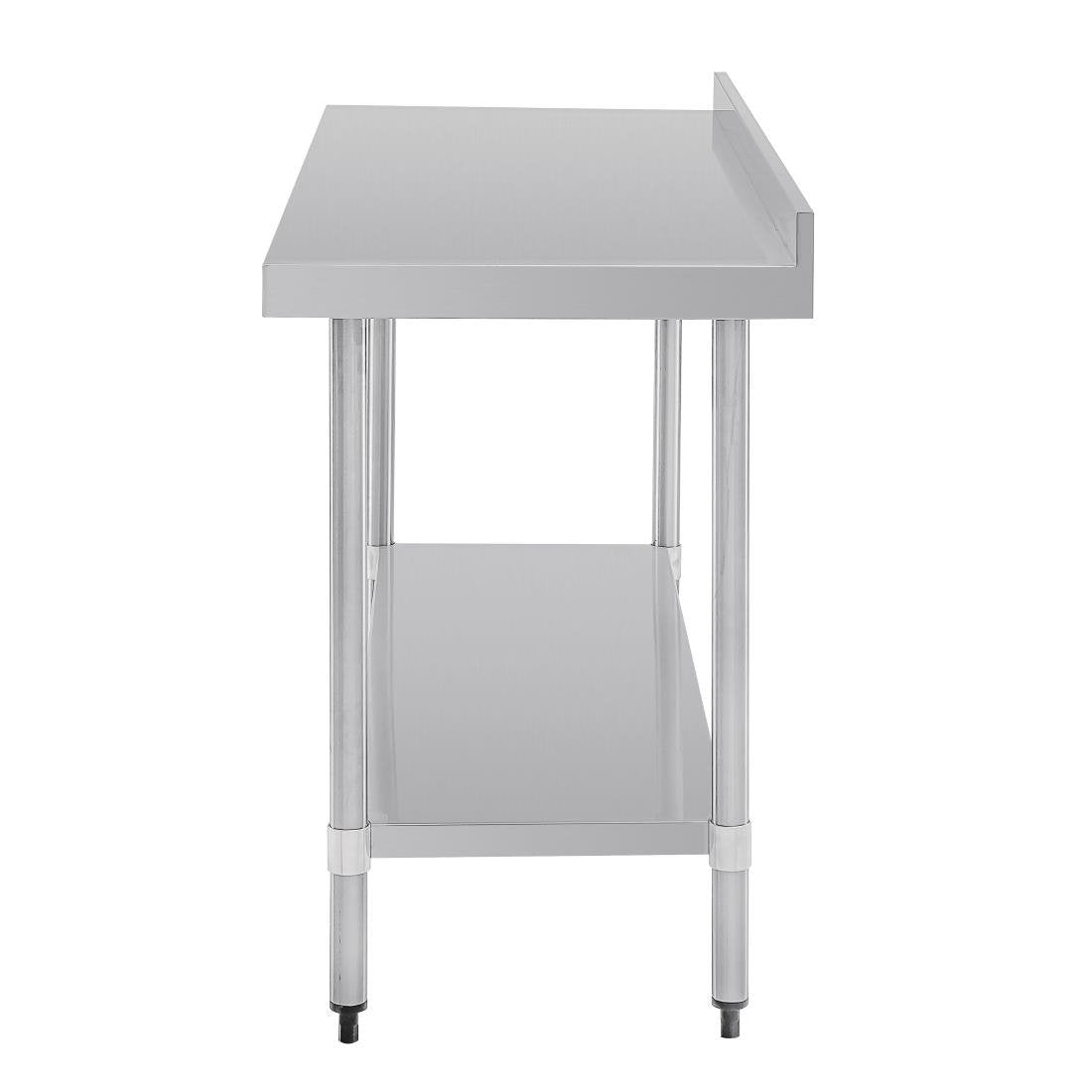 Vogue Stainless Steel Table with Splashback 1500mm - GJ508