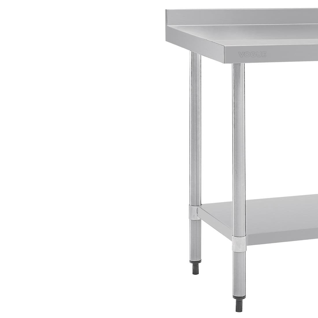 Vogue Stainless Steel Table with Splashback 1500mm - GJ508
