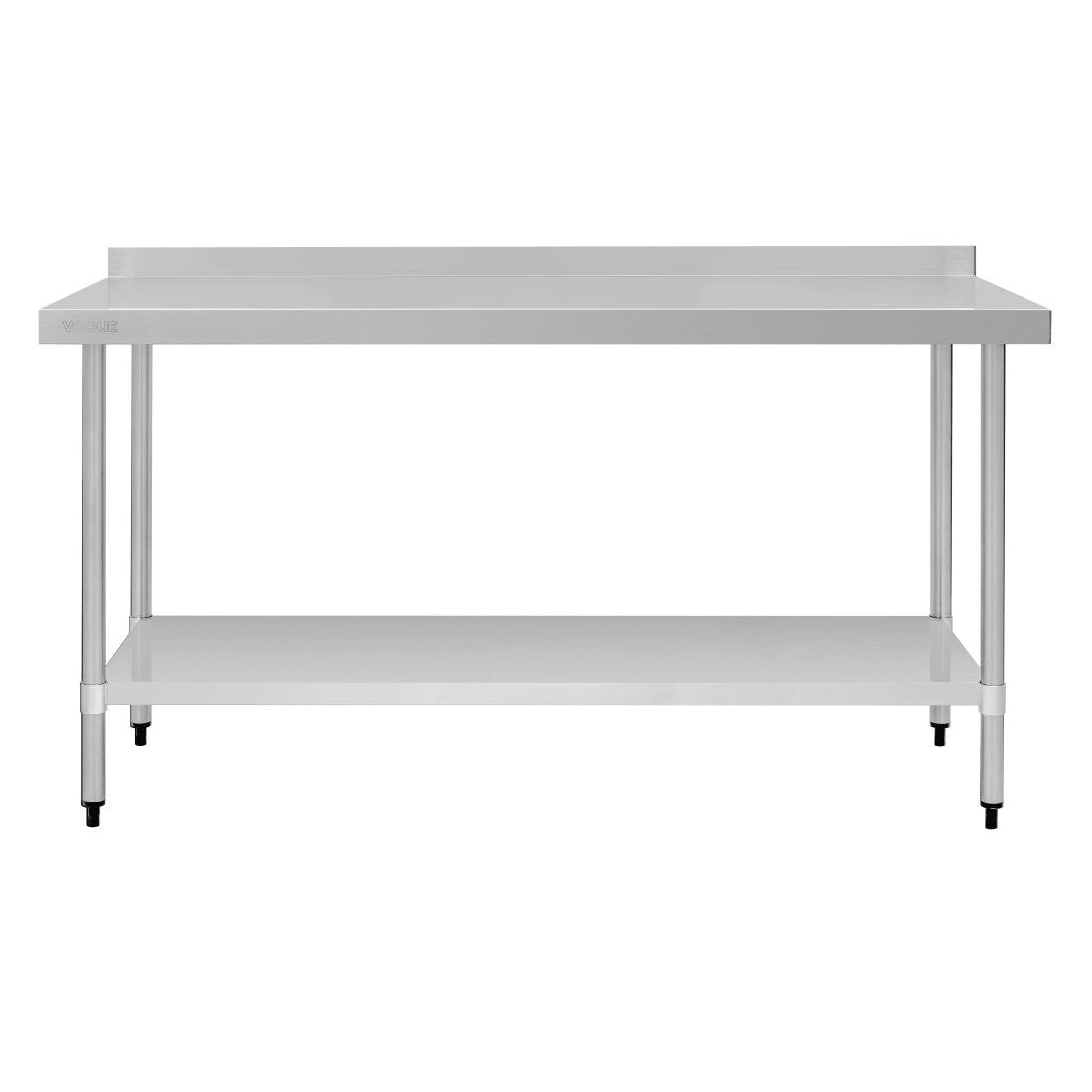 Vogue Stainless Steel Table with Splashback 1800mm - GJ509