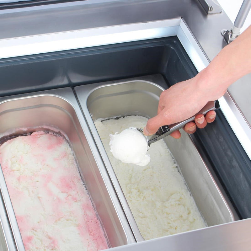 Polar G-Series Countertop Scoop Freezer - 4 x Napoli Pans