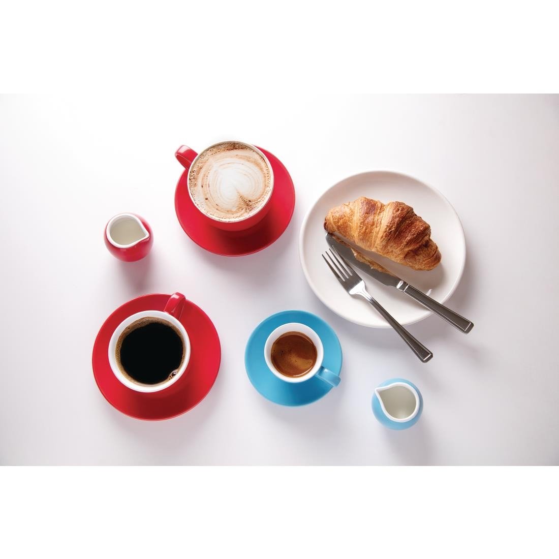 Olympia Cafe Espresso Saucer Red (Box 12) - GK085