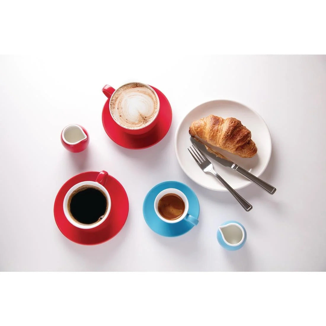 Olympia Cafe Espresso Cup Blue - 100ml (Box 12) - HC402