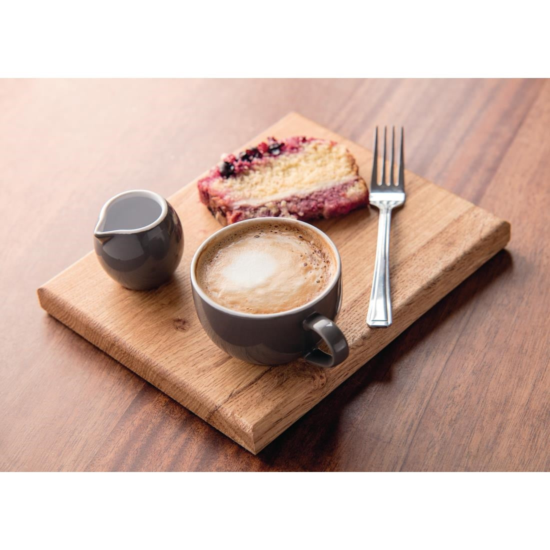 Olympia Cafe Milk Jug Charcoal - 70ml (Box 6) - CM757