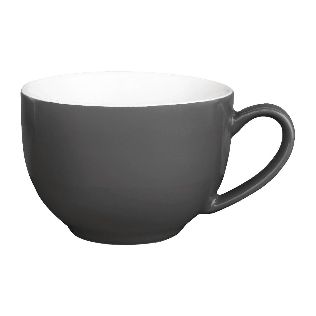 Olympia Cafe Cappuccino Cup Charcoal - 340ml (Box 12) - GK078