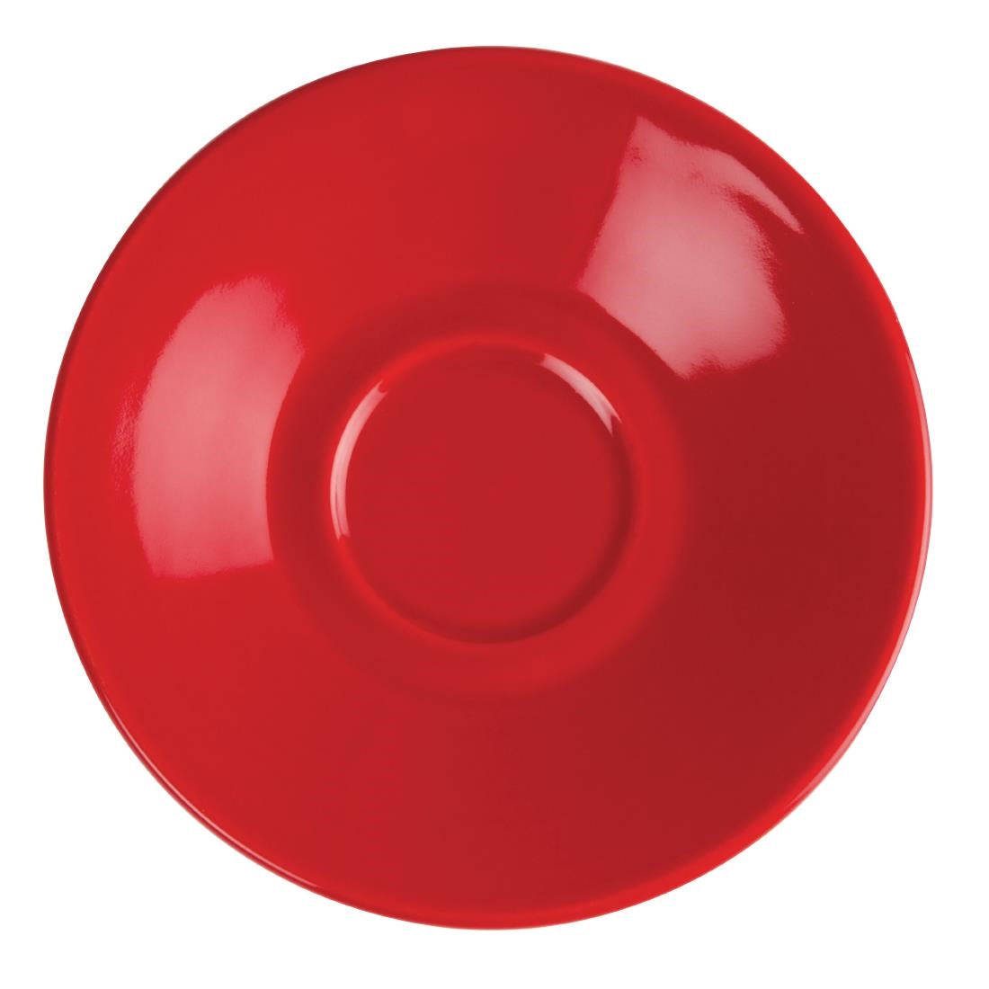 Olympia Cafe Espresso Saucer Red (Box 12) - GK085