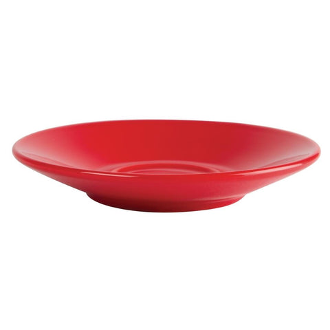 Olympia Cafe Espresso Saucer Red (Box 12) - GK085