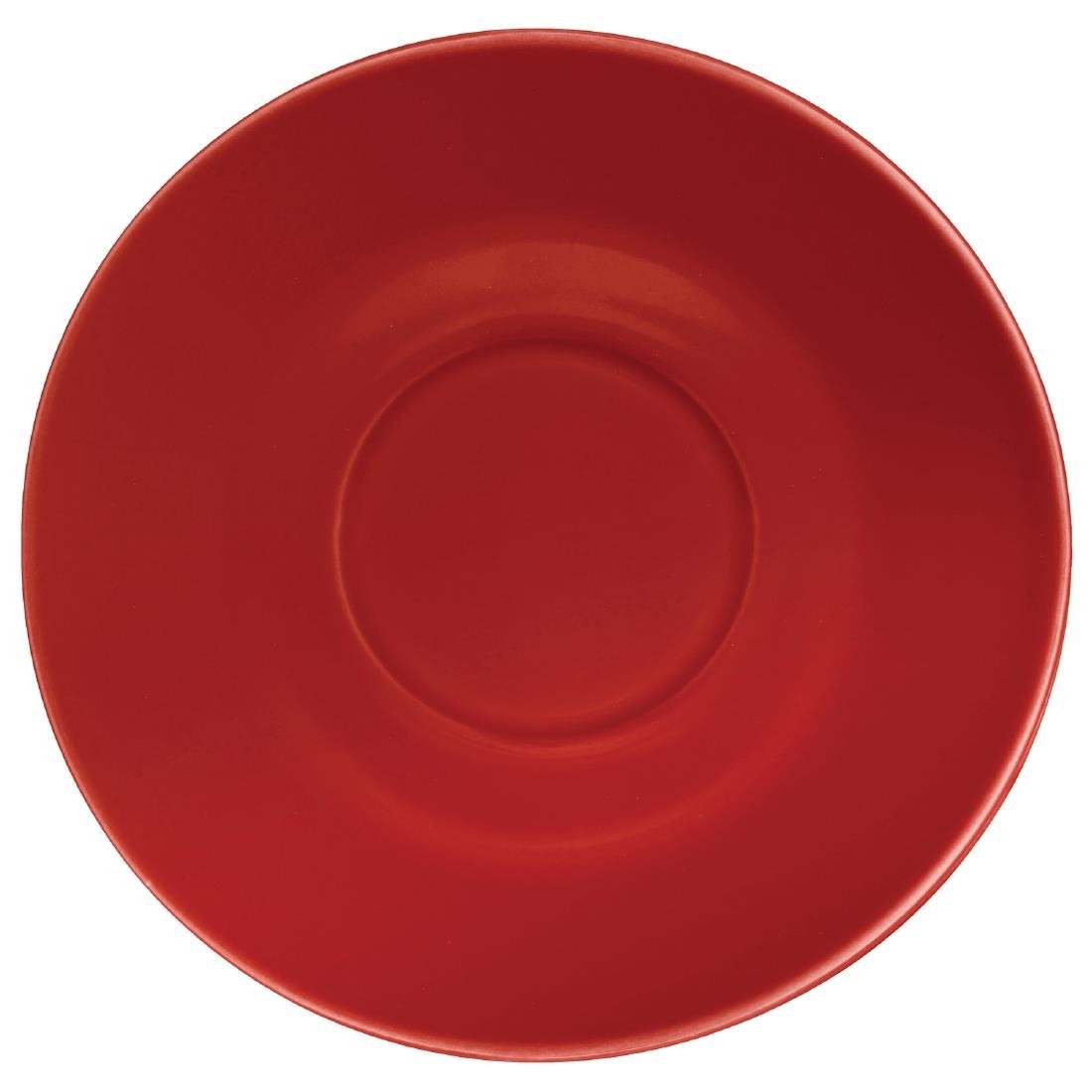 Olympia Cafe Saucer Red (Fits GK073 & GK076) - 158mm (Box 12) - GL047