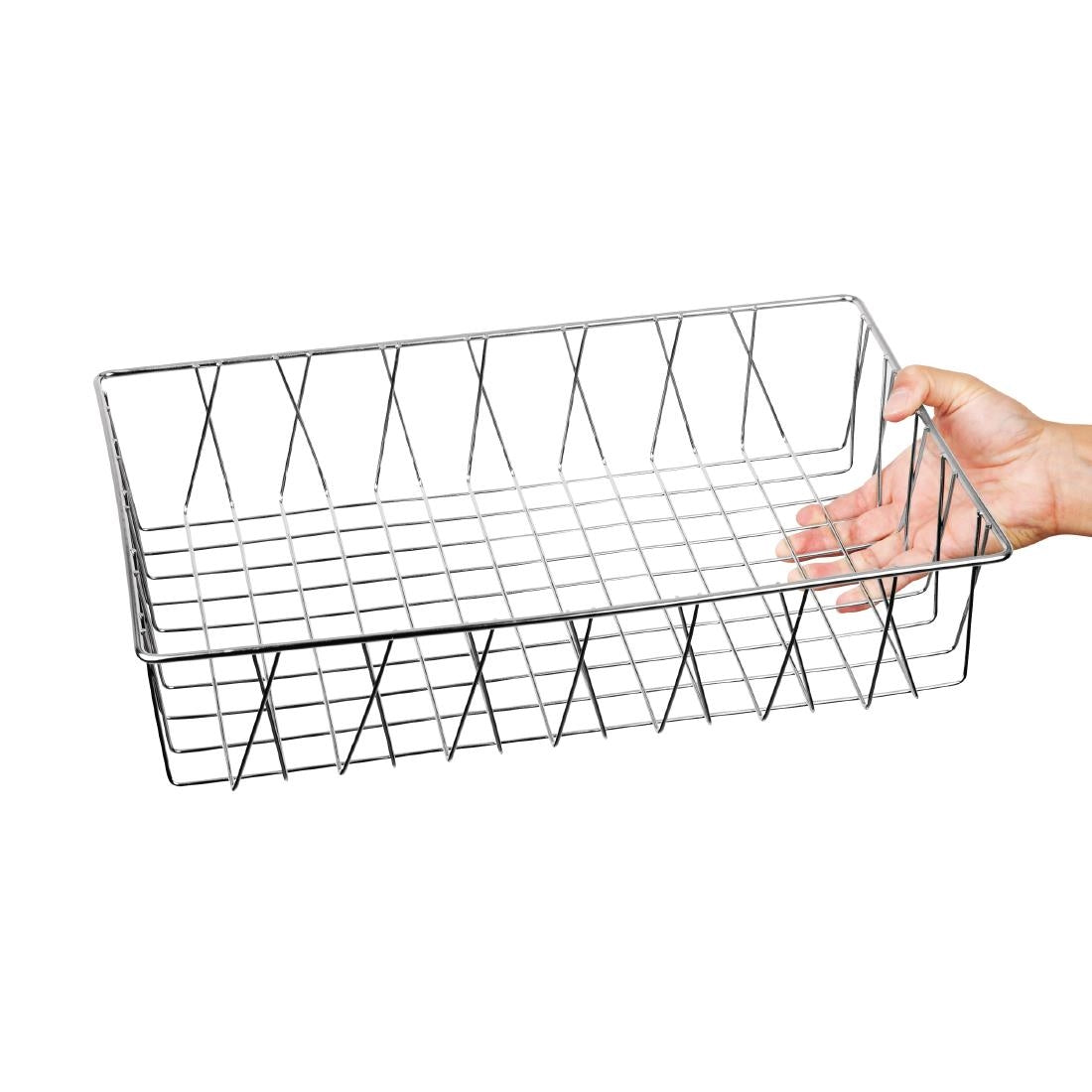 Olympia St/St Wire Display Basket 450 x 300 x 100mm - GM223