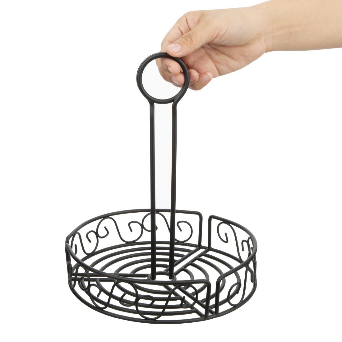 Olympia Wire Condiment Holder Black - GM245