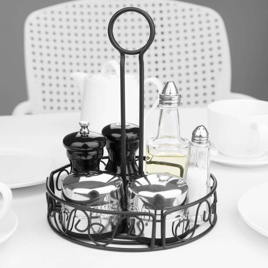 Olympia Wire Condiment Holder Black - GM245