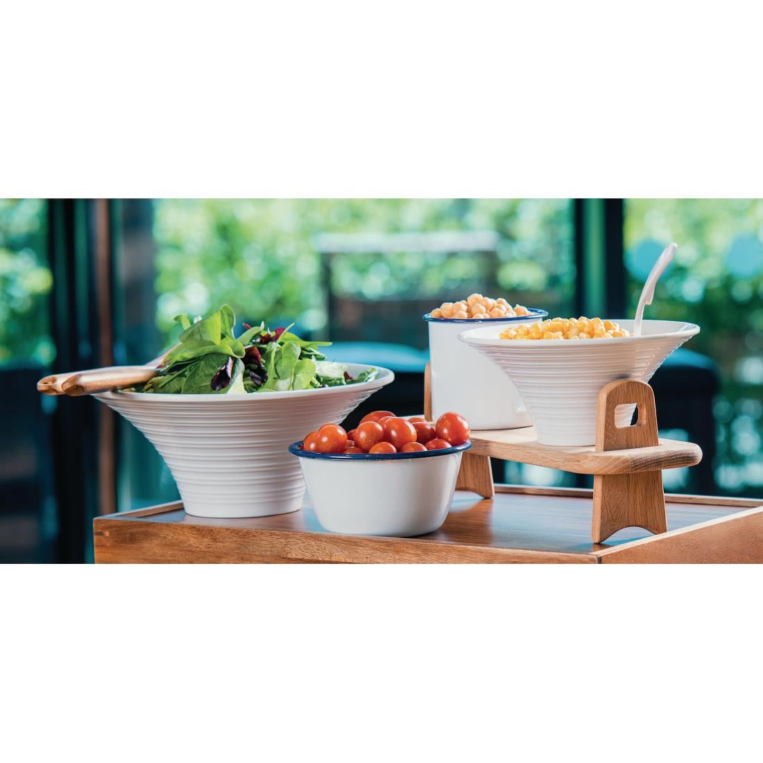 Olympia Enamel Pudding Bowls 155mm - DC389