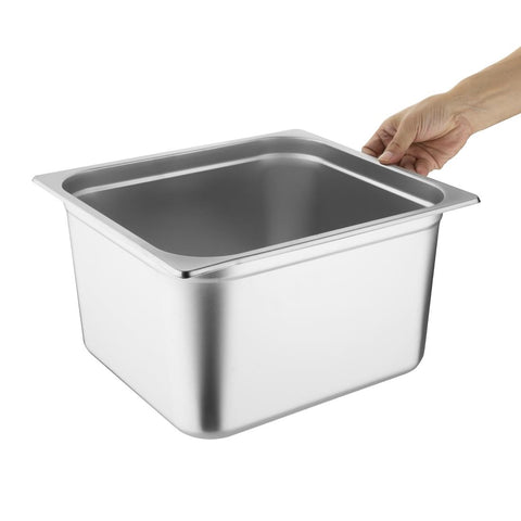 Vogue Stainless Steel Gastronorm 2/3 Tray 200mm - GM315-A