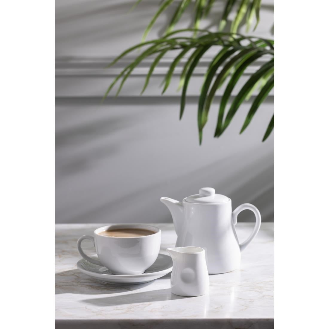 Olympia Whiteware Dimpled Milk Jugs 70ml (6 Pack) - GM366