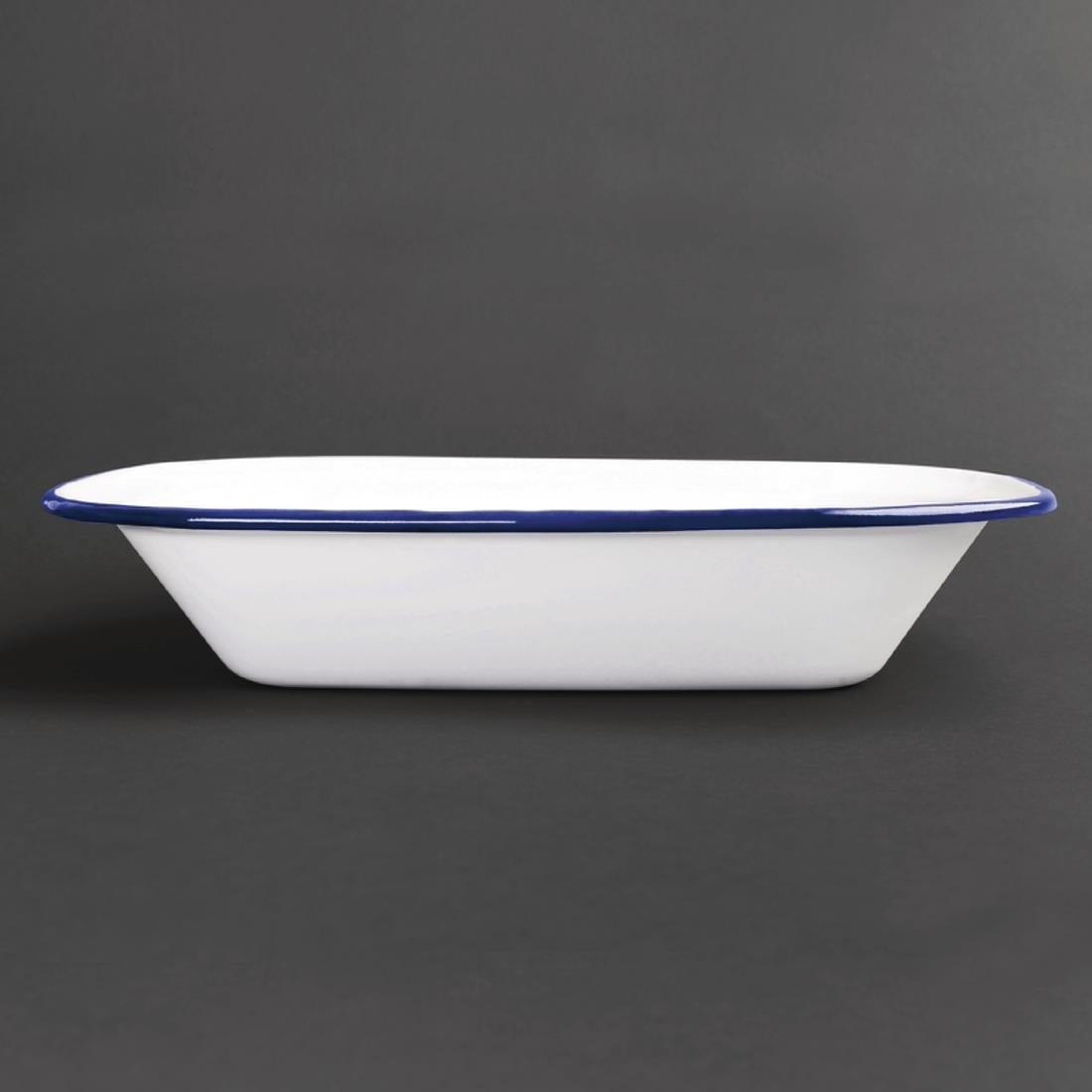 Olympia Enamel Dish Rectangular 280 x 190mm - GM510