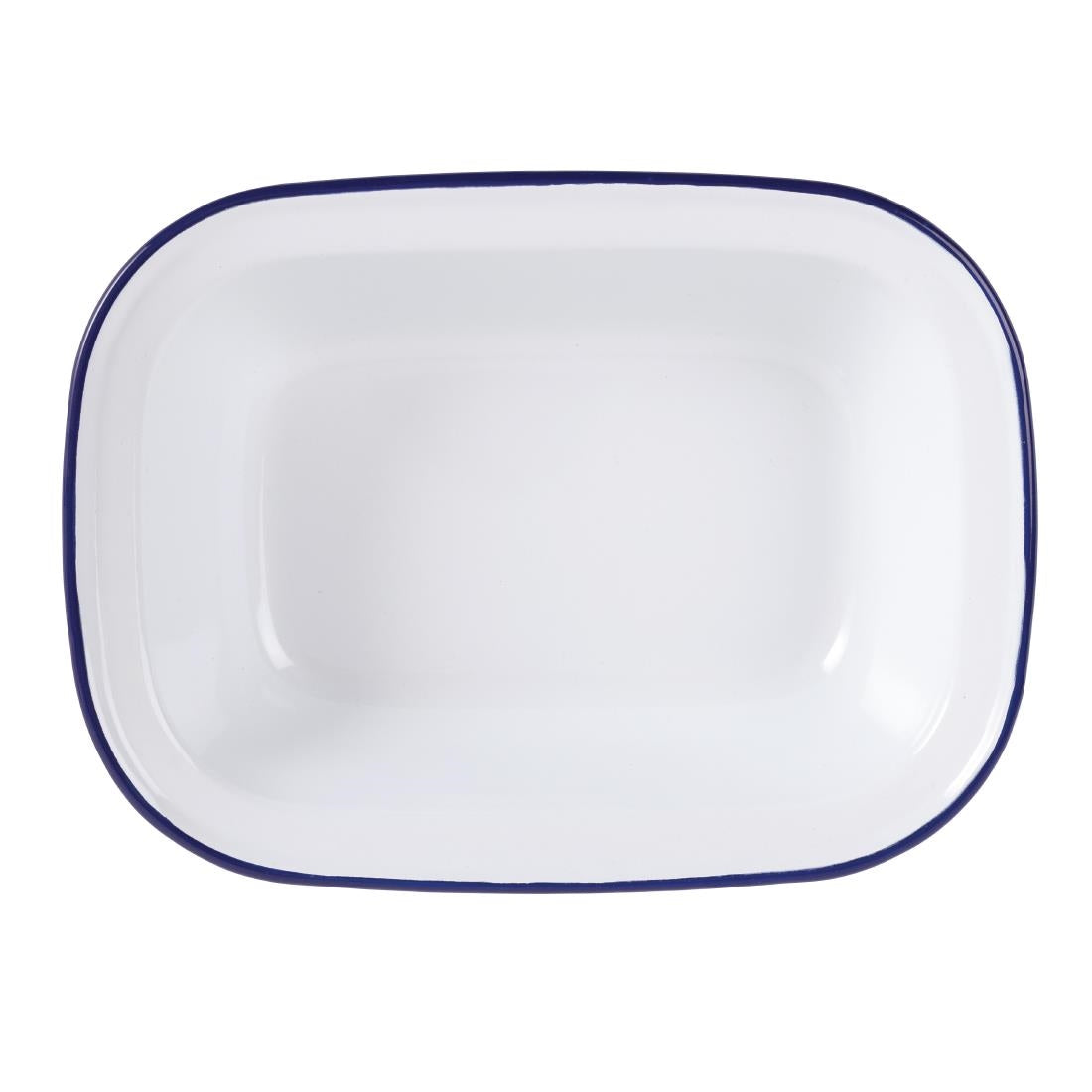 Olympia Enamel Pie Dish Rectangular 180x135mm - GM511