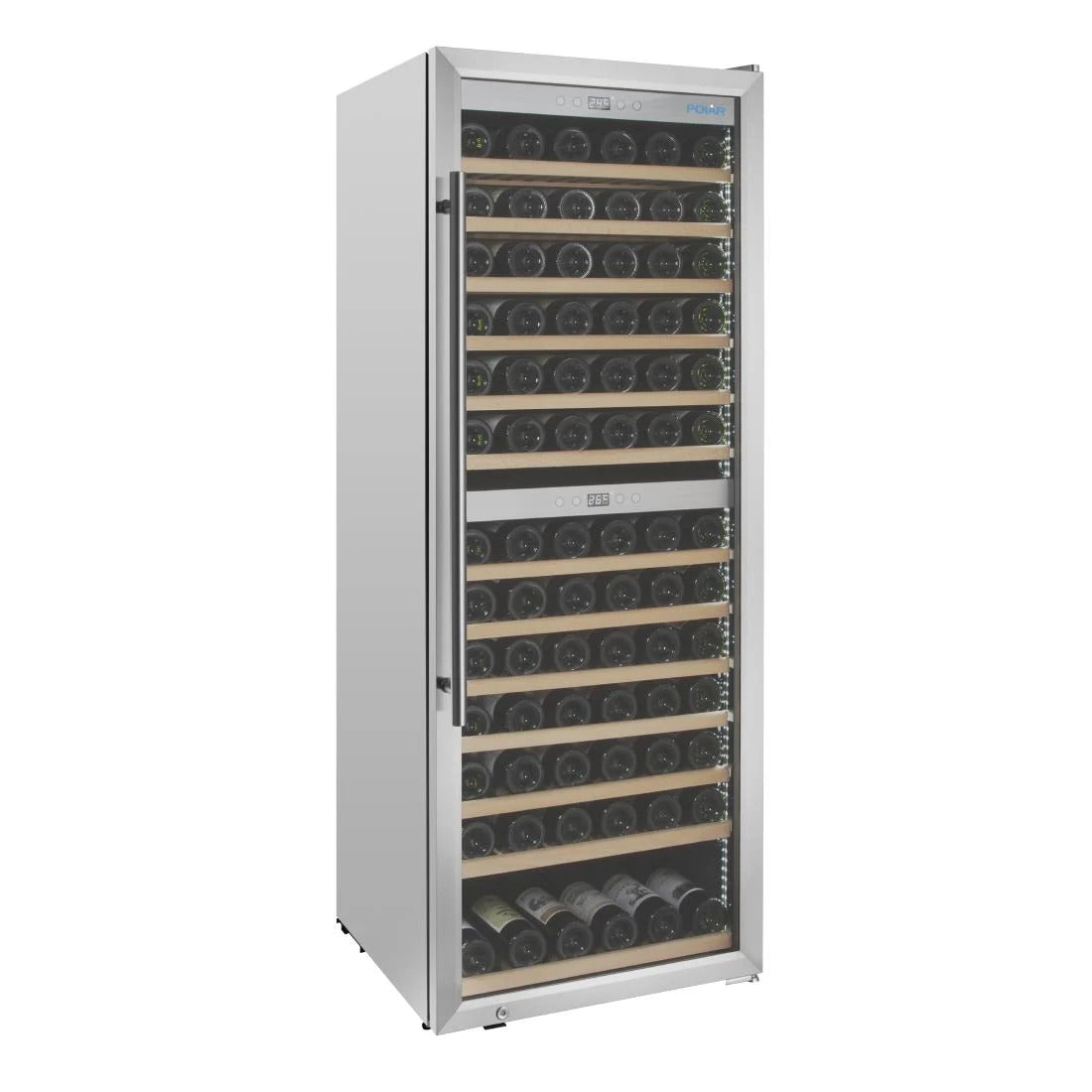 Polar G-Series Dual Zone Wine Fridge Stainless Steel - 126 Bottle