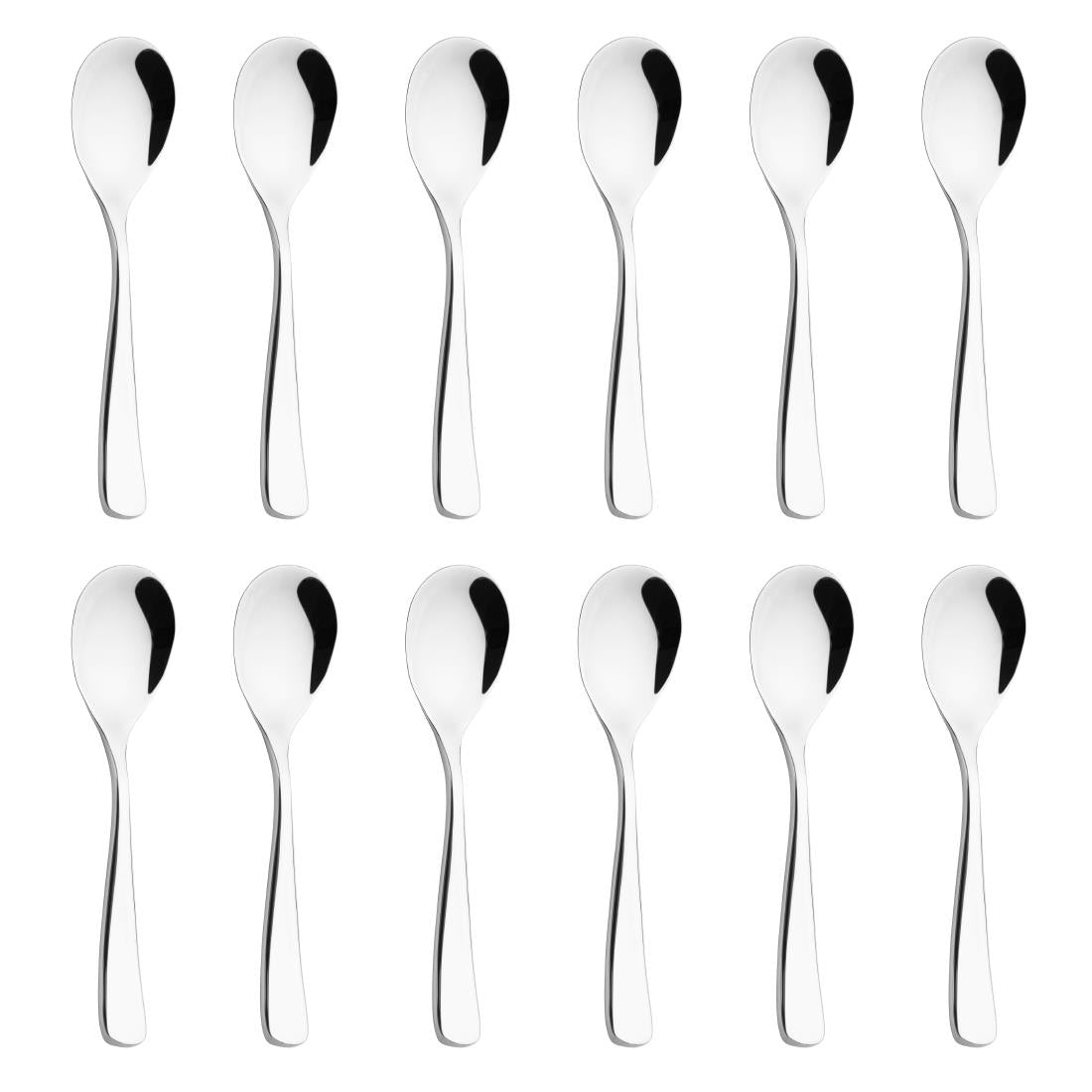 Olympia Roma 18/10 Stainless Steel Coffee Spoons (12 pack) - GM645