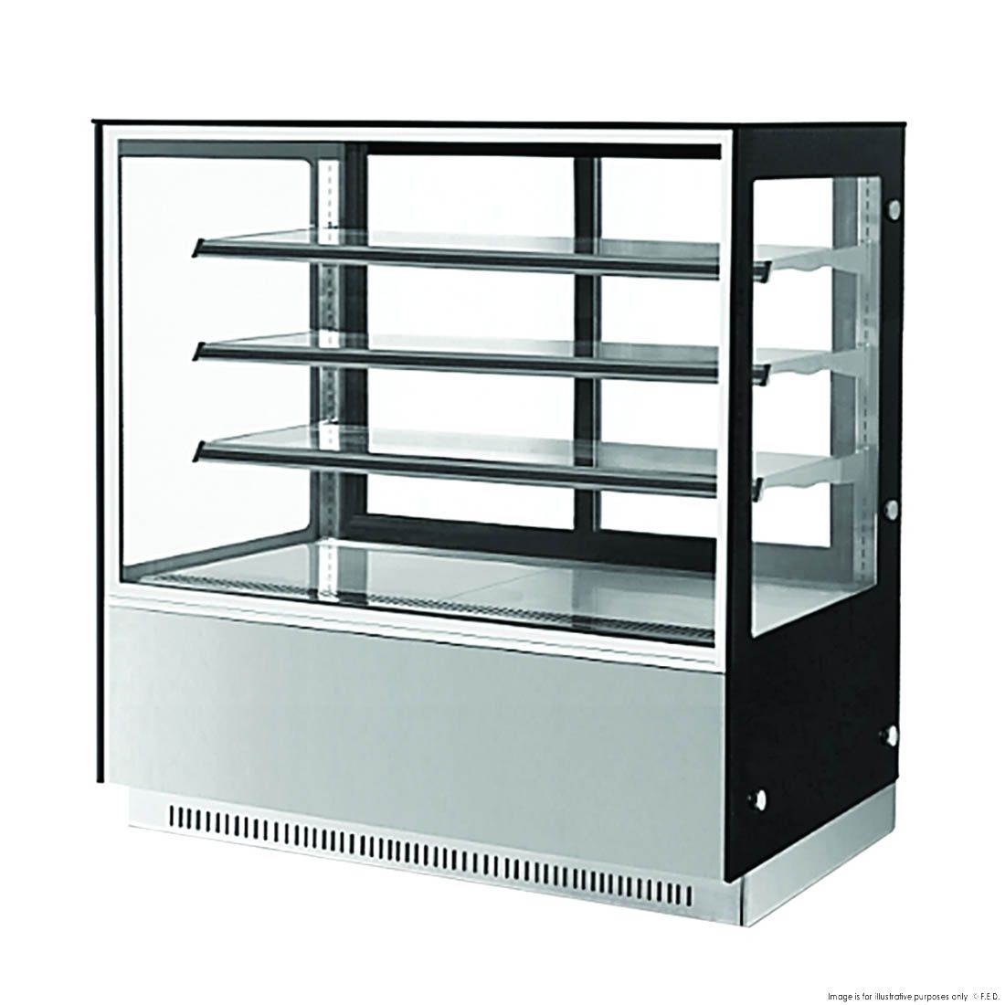 CLEARANCE - Bonvue Modern 3 Shelves Cake or Food Display - GAN-1800RF3 - NSW2153
