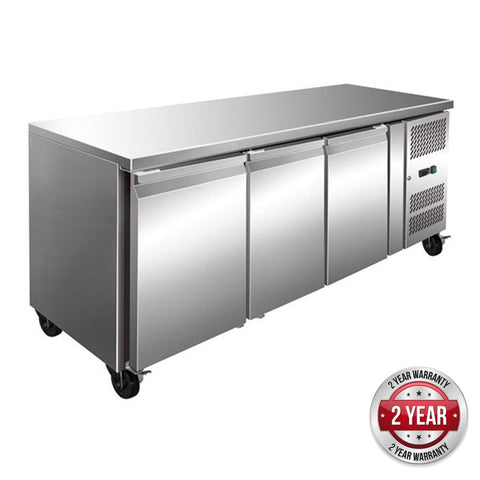 Thermaster Tropicalised 3 Door Gastronorm Bench Freezer GN3100BT