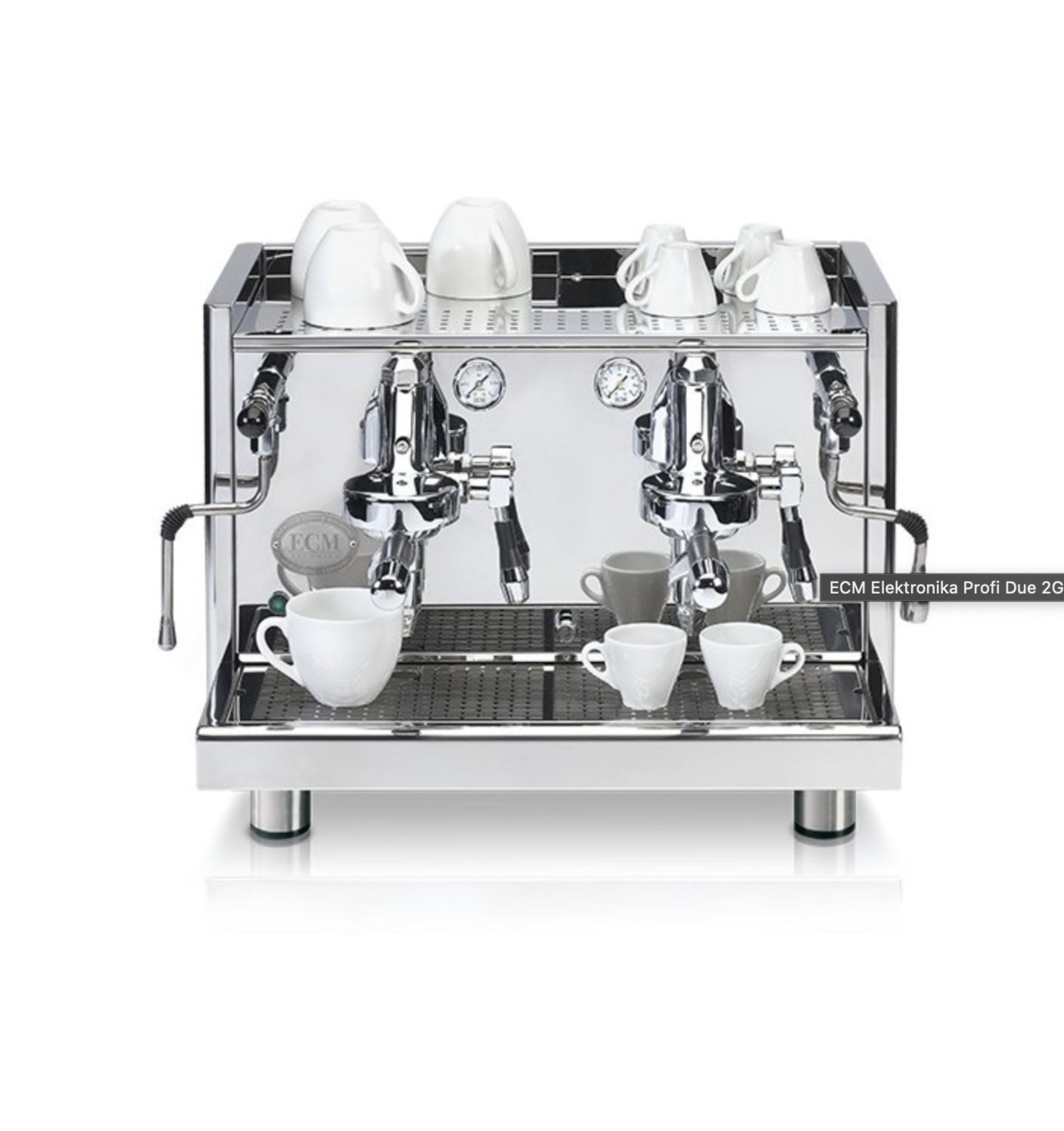 ECM Elektronika Profi Due - 2 Group Commercial Espresso Machine - Stainless Steel