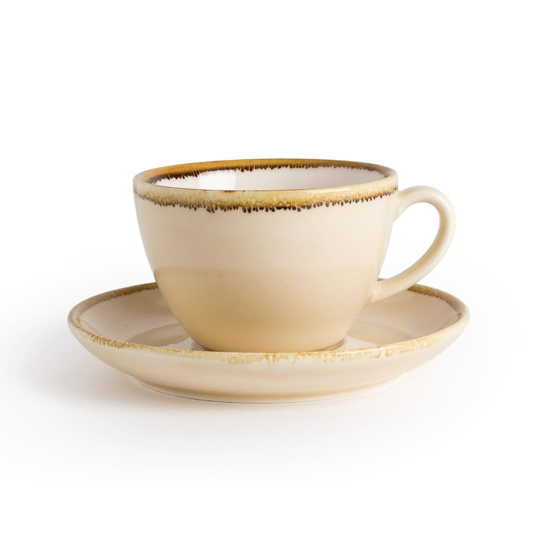 Olympia Kiln Cappuccino Saucer Sandstone 160mm - GP333