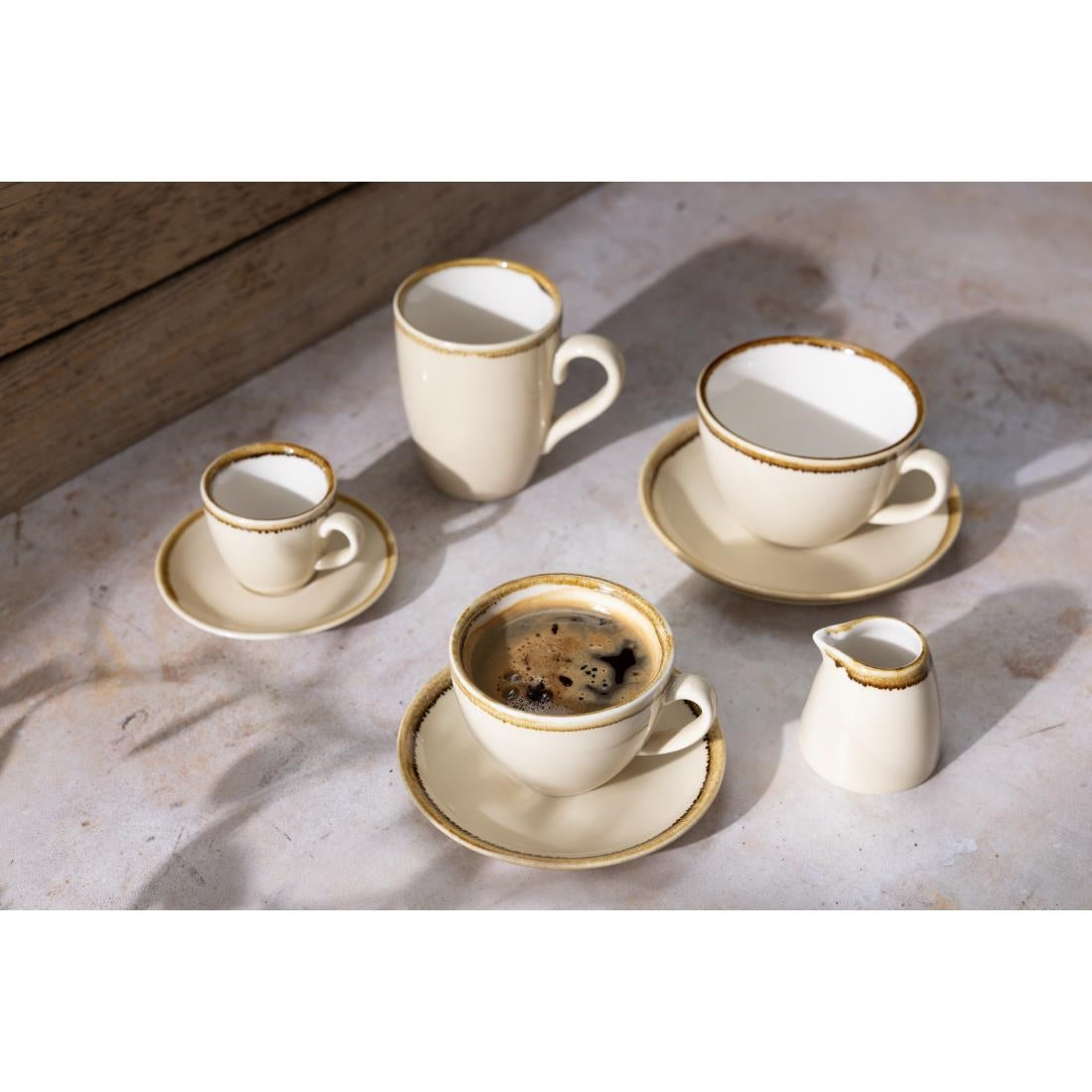 Olympia Kiln Espresso Saucer Sandstone - GP329