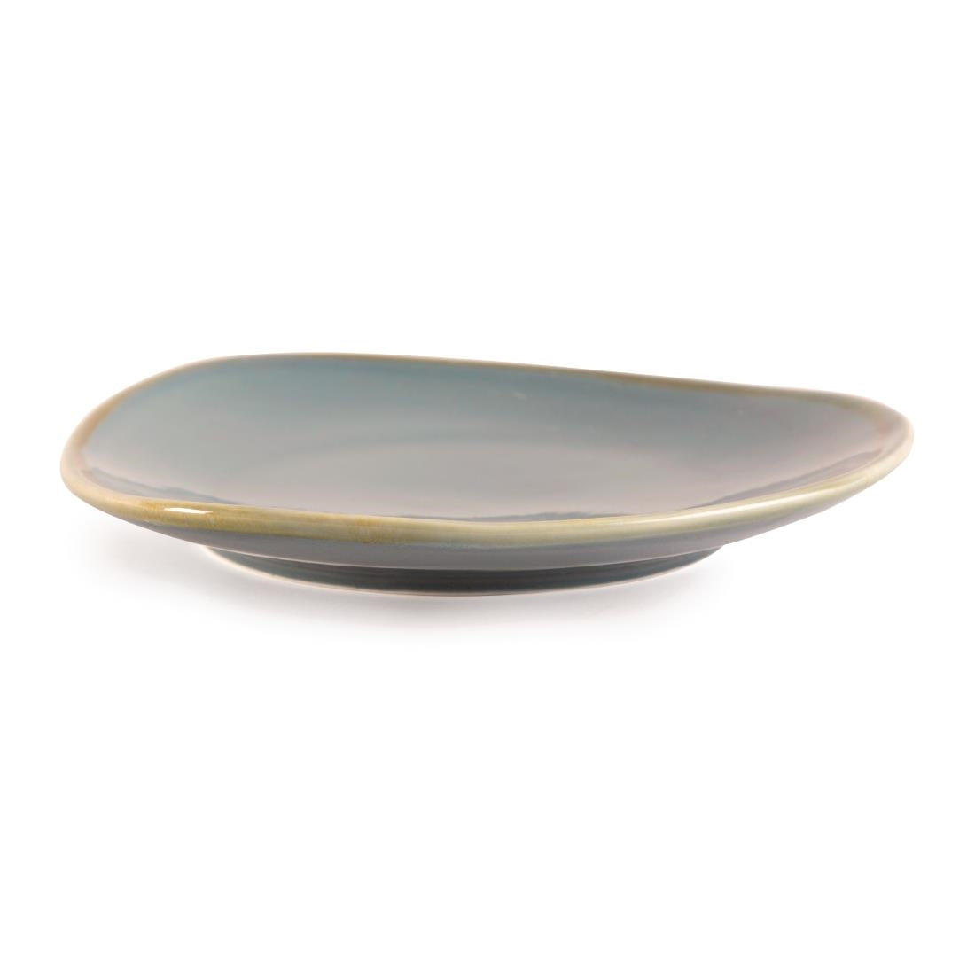 Olympia Kiln Triangular Plate Ocean 230mm - GP342