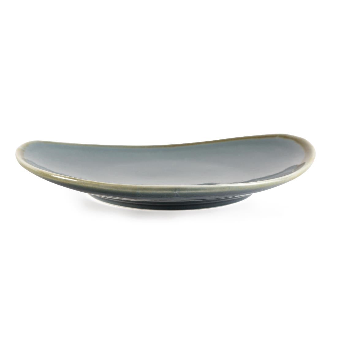 Olympia Kiln Triangular Plate Ocean 280mm - GP343