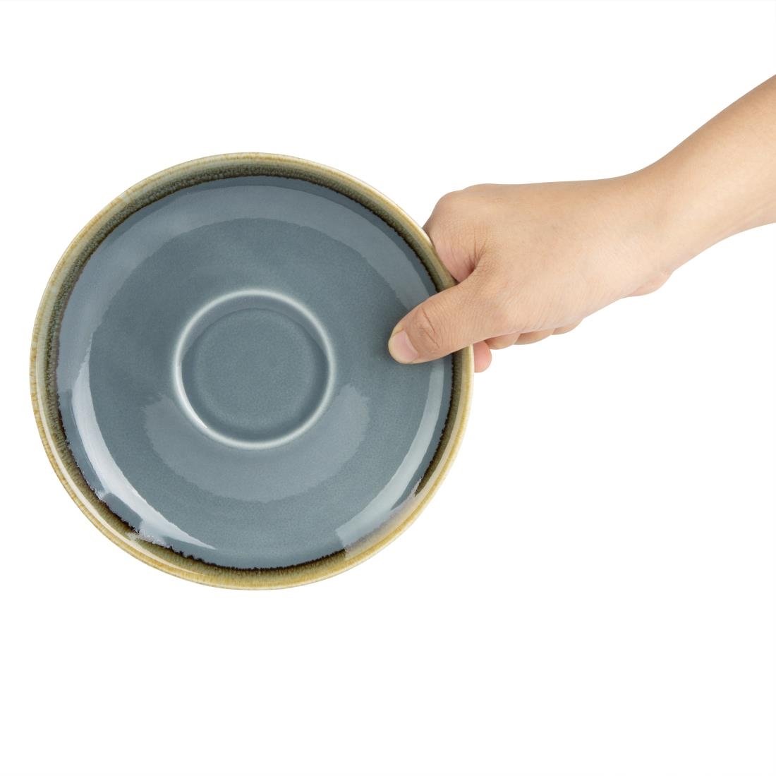 Olympia Kiln Cappuccino Saucer Ocean 160mm - GP349