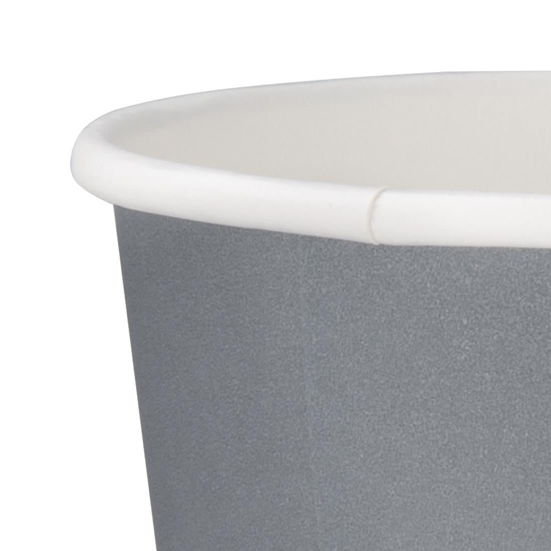Fiesta Recyclable Takeaway Coffee Cups Single Wall Charcoal 340ml (Pack of 1000) - GP416