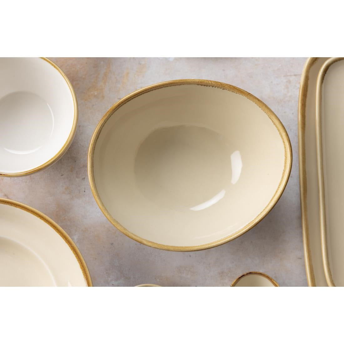 Olympia Kiln Bowl Sandstone 215mm - GP323