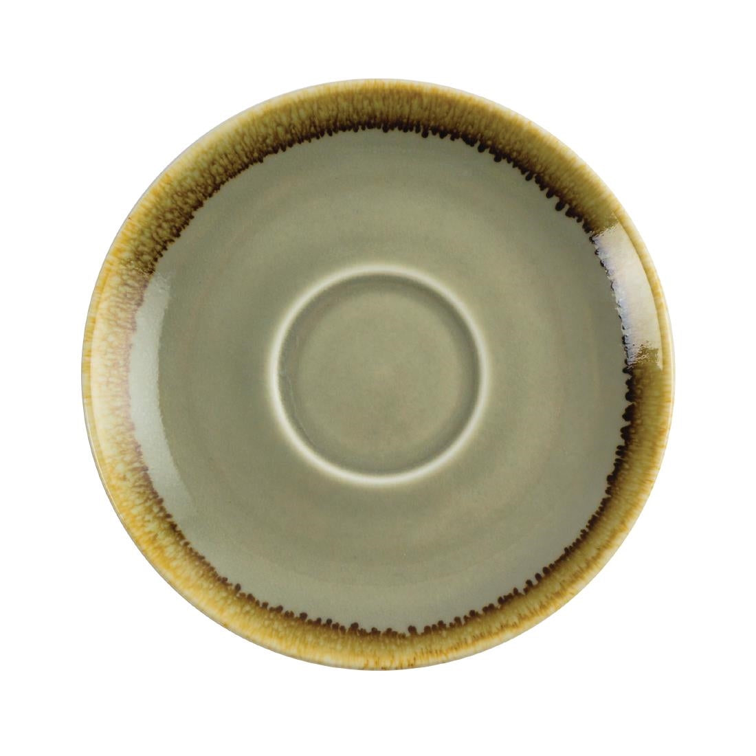 Olympia Kiln Cappuccino Saucer Moss 140mm - GP479