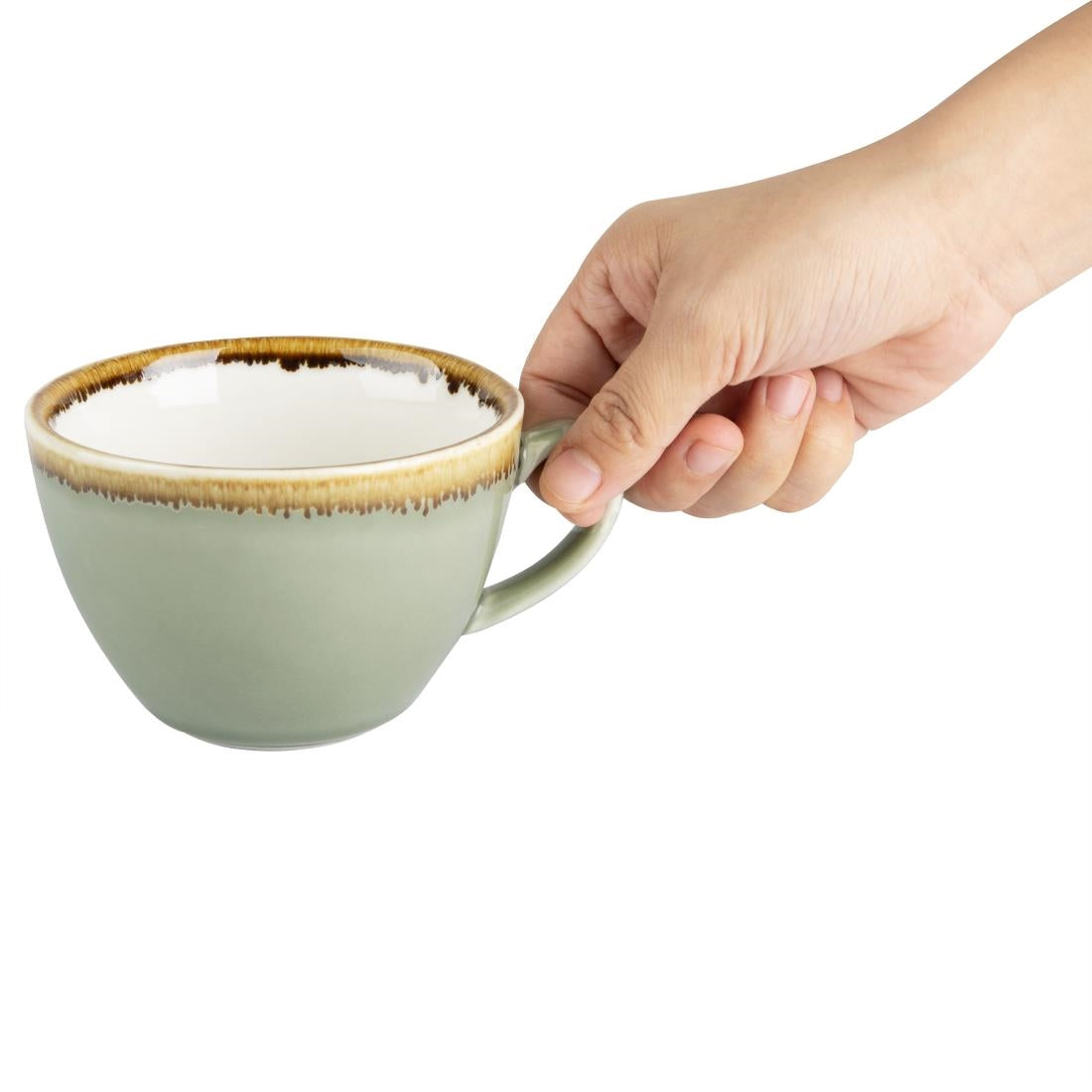 Olympia Kiln Coffee Cups Moss 340ml - GP480
