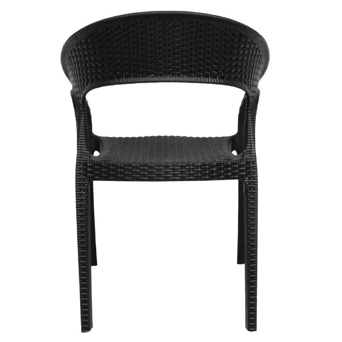 Bolero PP Rattan Wraparound Armchairs (Pack of 4) - GR363