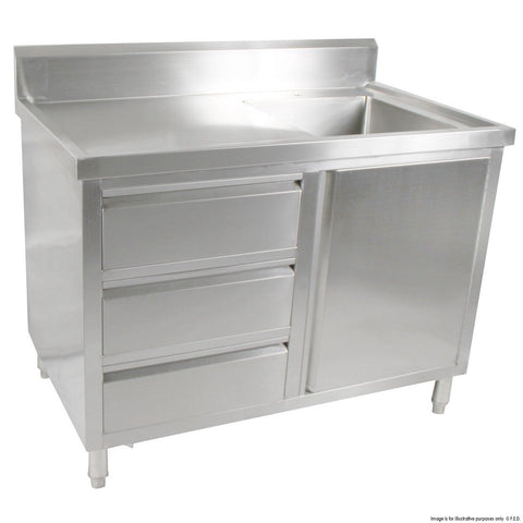 Modular Systems Cabinet With Right Sink SC-7-1200R-H