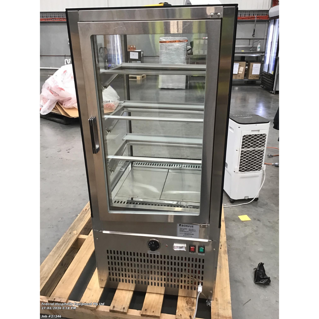 CLEARANCE - Bonvue Heated Display Cabinet - H-SF820V-NSW2177
