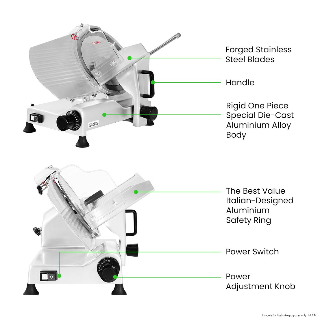 VC Jacks Professional Deli Slicer HBS-300