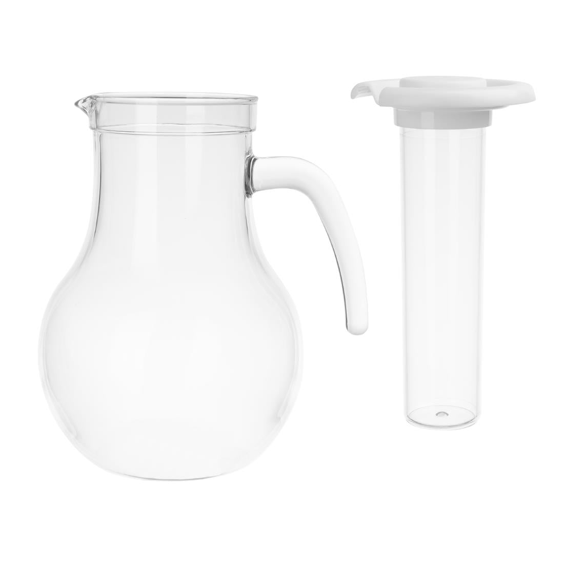 Olympia Kristallon Jug With Cooling Tube Polycarbonate Plain - 1600ml - HC356