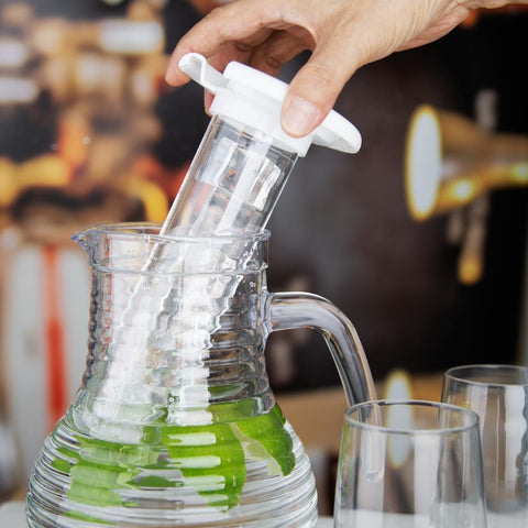 Olympia Kristallon Jug With Cooling Tube Polycarbonate Ridged - 1600ml - HC357