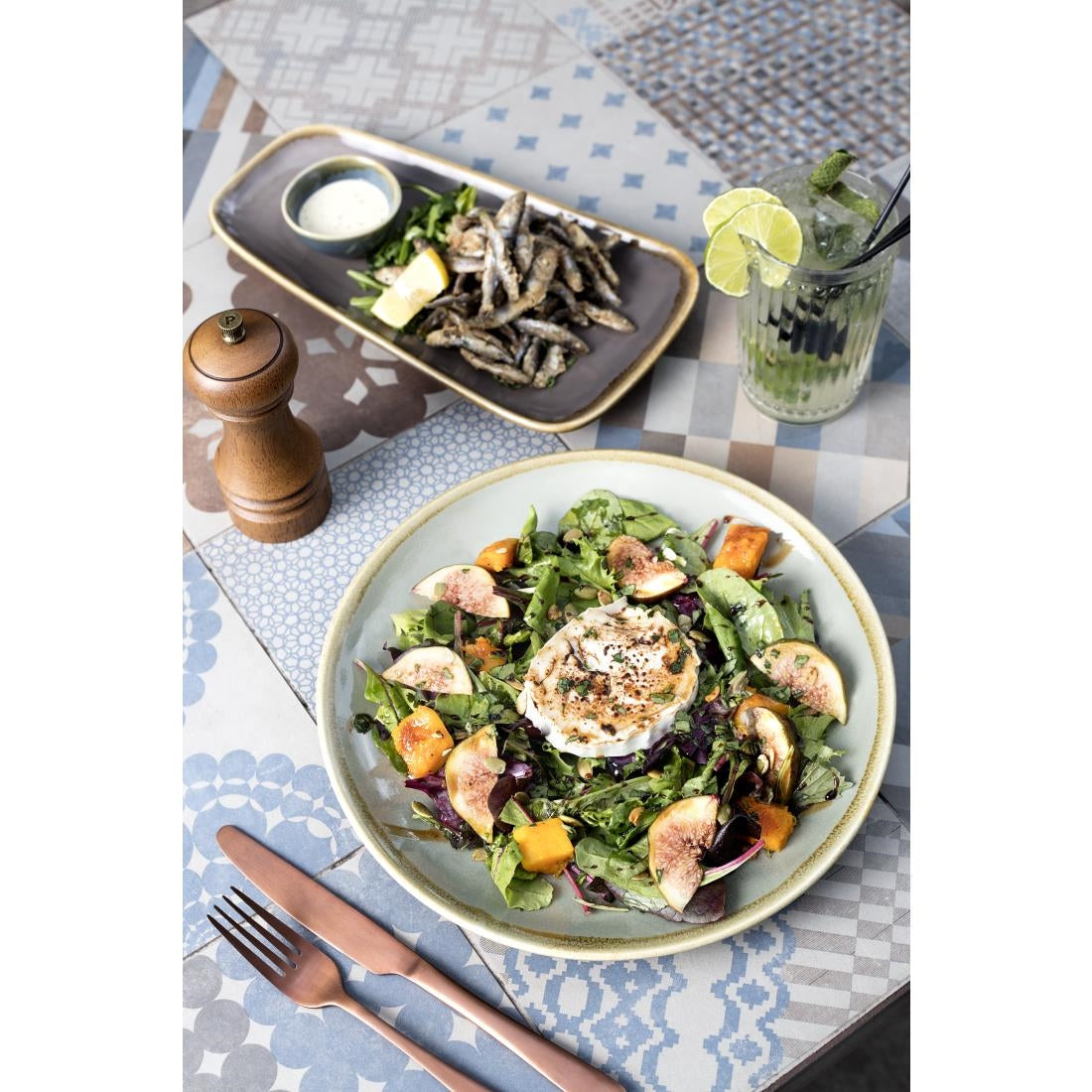 Olympia Kiln Platter Smoke 260mm - HC375