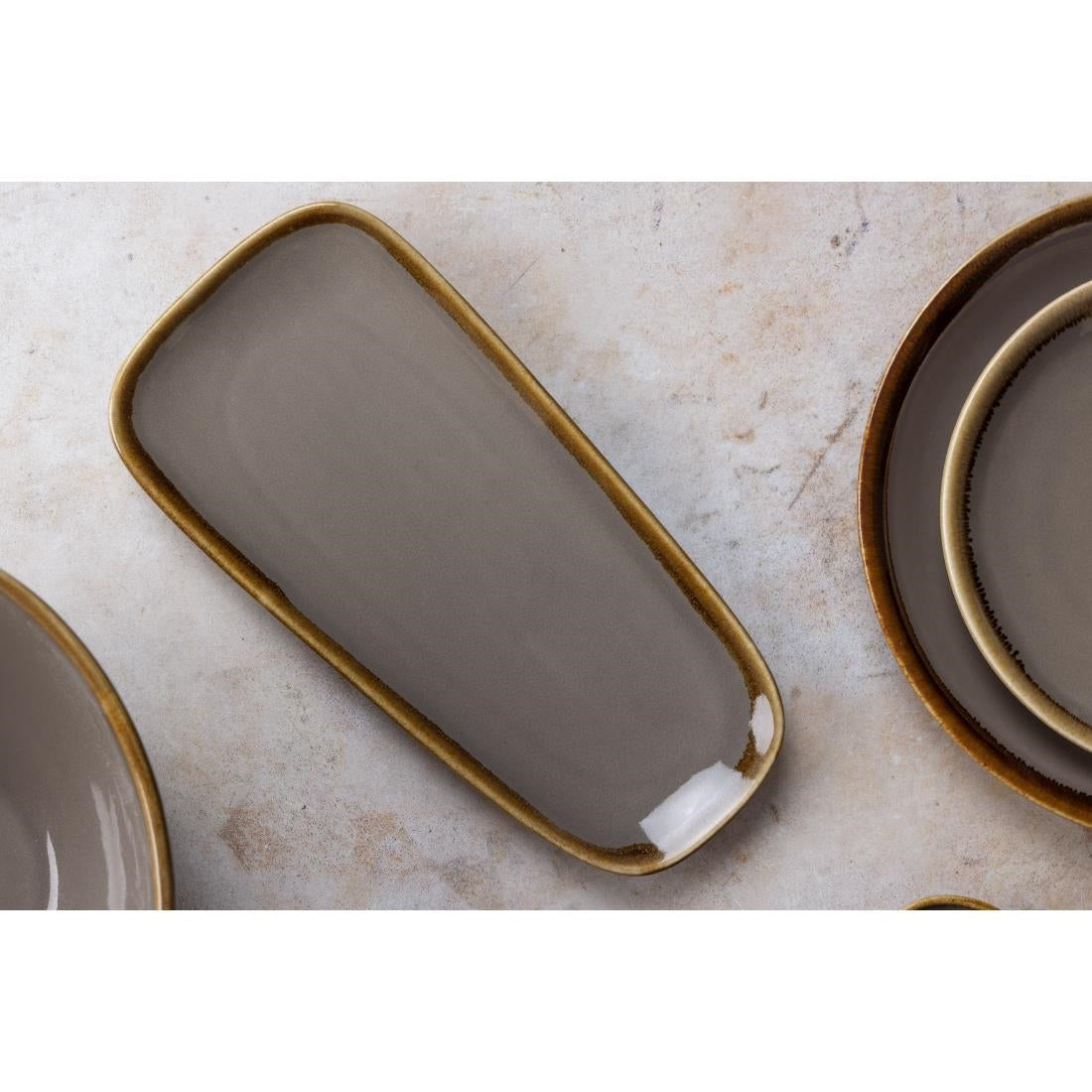 Olympia Kiln Platter Smoke 260mm - HC375