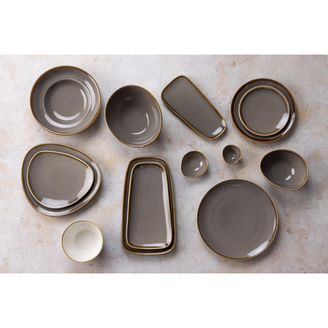 Olympia Kiln Pasta Bowls Smoke 250mm (Pack of 4) - DC308