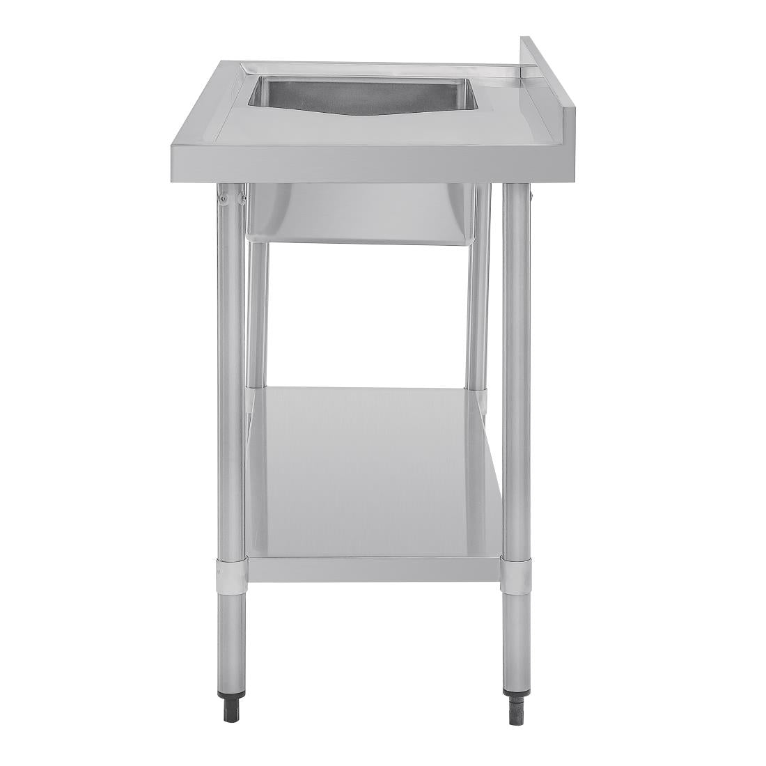 Vogue Single Bowl Sink R/H Drainer - 1200mm 90mm Drain - HC903