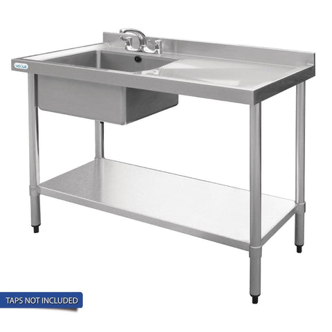 Vogue Single Bowl Sink R/H Drainer