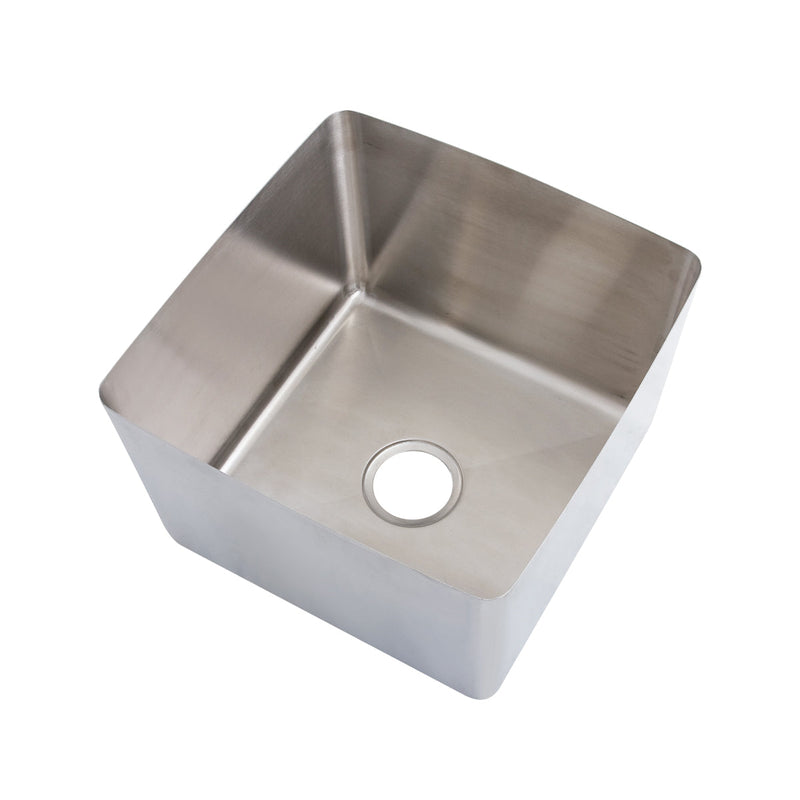 3Monkeez 1.2mm Hand Fabricated Economy Stainless Steel Sink Bowls - 600W x 450D x 250H - 90mm Outlet